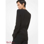 Женский Блейзер MICHAEL KORS (Double Crepe Sable Collarless Blazer) 65114-05 Черный