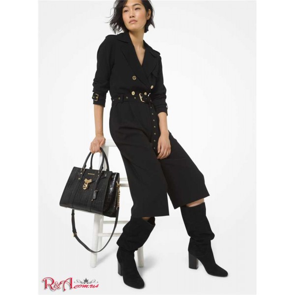 Женский Комбинезон MICHAEL KORS (Crepe Trench Jumpsuit) 60994-05 черный