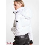 Женская Куртка MICHAEL KORS (Quilted Patent Nylon Cropped Puffer Jacket) 65124-05 Белый