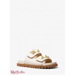 Женские Сандалии MICHAEL KORS (Stark Studded Leather Slide Sandal) 65284-05 lt cream