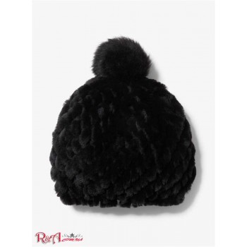 Женская Шапочка (Pom-Pom Shearling Beanie Hat) 64974-05 черный