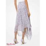 Женская Юбка MICHAEL KORS (Floral Georgette Handkerchief Skirt) 60824-05 лавандовый туман