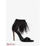 Женские Сандалии MICHAEL KORS (Meena Feather Embellished Suede Sandal) 65264-05 черный