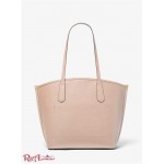 Жіноча Таут Сумка MICHAEL KORS (Jane Large Pebbled Leather Tote Bag) 65485-05 Ніжно Рожевий