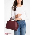 Женская Сумка Сэтчел MICHAEL KORS (Cleo Medium Saffiano Leather Satchel) 65535-05 Dk Berry