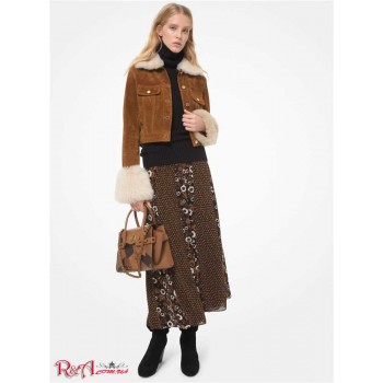 Женская Куртка (Shearling Trim Suede Jacket) 53165-05 Багаж