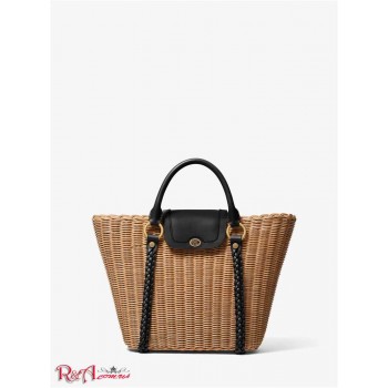 Женская Таут Сумка (Roberta Rattan and Leather Basket Tote Bag) 65445-05 черный