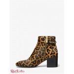 Жіночі Черевики MICHAEL KORS (Elsa Leopard Print Calf Hair Ankle Boot) 61205-05 butterscotch