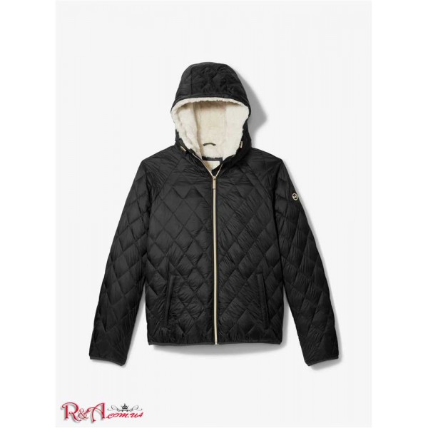 Женская Куртка MICHAEL KORS (Faux Shearling Lined Quilted Nylon Puffer Jacket) 61125-05 Черный