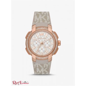Жіночий Годинник (Oversized Pave Rose Gold-Tone and Logo Sport Watch) 60875-05 пісок