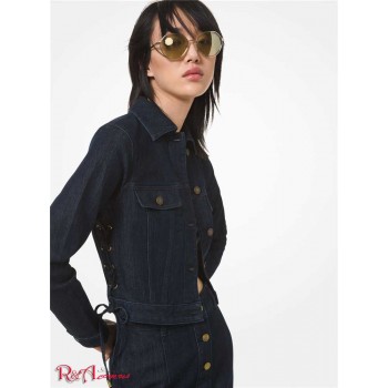 Женская Куртка (Lace-Up Denim Jacket) 64955-05 dk prine wsh
