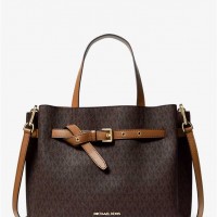 Жіноча Сумка Сетчел (Emilia Large Logo Satchel) 65385-05 коричневий