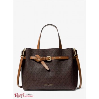 Женская Сумка Сэтчел (Emilia Large Logo Satchel) 65385-05 коричневый