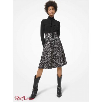 Женская Юбка (Bonded Lace Flared Skirt) 65595-05 ivory/black