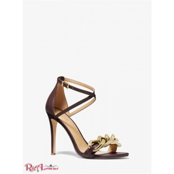 Женские Сандалии (Scarlett Chain Link Leather Sandal) 65275-05 шоколад