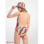 Женский Купальник MICHAEL KORS (Rainbow Wave Scoop-Back Swimsuit) 60855-05 multi