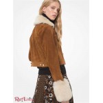 Женская Куртка MICHAEL KORS (Shearling Trim Suede Jacket) 53165-05 багаж