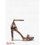 Женские Сандалии MICHAEL KORS (Margot Python Embossed Leather Sandal) 61325-05 butternut