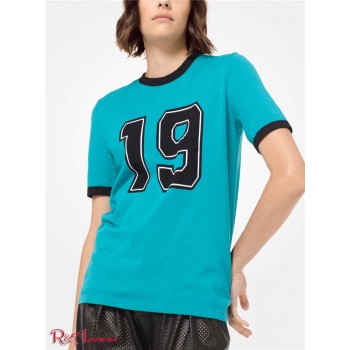 Женская Футболка (Cotton 1981 Varsity Tee) 61155-05 Бирюзовый