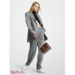 Женский Блейзер MICHAEL KORS (Check Stretch Wool Boyfriend Blazer) 65065-05 черный/белый