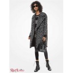 Женское Пальто MICHAEL KORS (Leopard Jacquard Cocoon Coat) 48475-05 окурмена