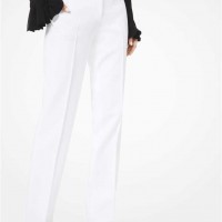 Женские Штаны (Double Crepe-Sable Straight-Leg Trousers) 65575-05 Оптический Белый