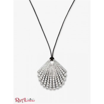 Женское Ожерелье (Silver-Tone Pave Seashell Necklace) 64975-05 серебро