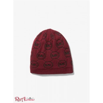 Женская Шапочка (Reversible Metallic Logo Jacquard Beanie Hat) 65165-05 Темный Ruby