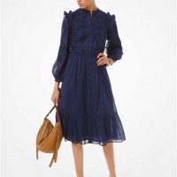 Женское Платье Рубашка (Embellished Cotton Shirtdress) 60785-05 Истинный Военно-Морской Флот
