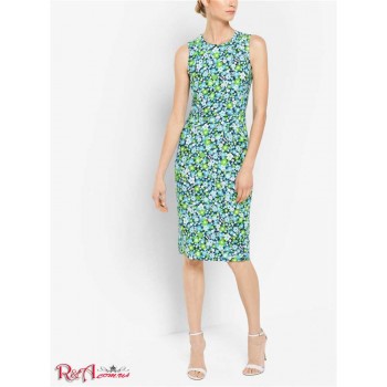 Женское Платье (Floral Stretch-Cady Sheath Dress) 61255-05 Аквамарин