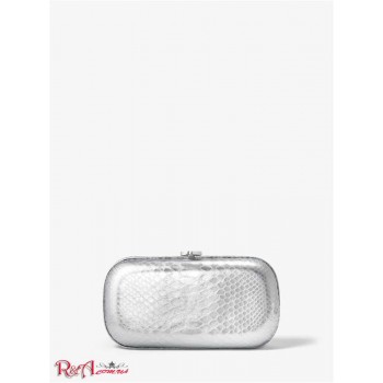 Женский Minaudière (Gansevoort Metallic Python Embossed Leather Minaudie?re) 65455-05 блестящий серебро