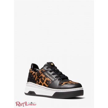 Женские Сникерсы (Lexi Leopard Print Calf Hair Sneaker) 61285-05 Butterscotch