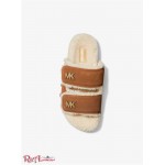 Женские Сандалии MICHAEL KORS (Stark Embellished Suede and Faux Shearling Slide Sandal) 65285-05 багаж