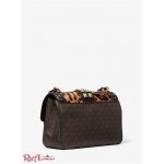 Женская Сумка на Плечо MICHAEL KORS (SoHo Large Studded Printed Calf Hair and Logo Shoulder Bag) 65555-05 коричневый мульти