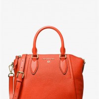 Женская Сумка Сэтчел (Sienna Medium Pebbled Leather Satchel) 61625-05 Оранжевый Spice