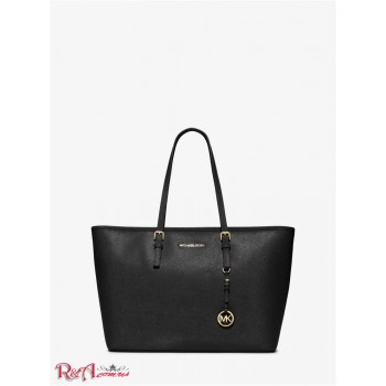 Женская Таут Сумка (Jet Set Medium Saffiano Leather Top-Zip Tote Bag) 65475-05 Черный