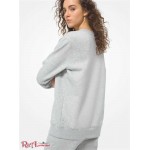 Жіночий Світшот MICHAEL KORS (Logo Organic Cotton Blend Sweatshirt) 64965-05 Перловий Сірий