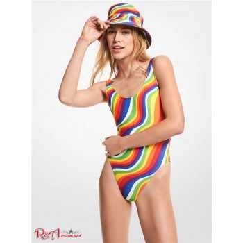 Женский Купальник (Rainbow Wave Scoop-Back Swimsuit) 60855-05 Multi
