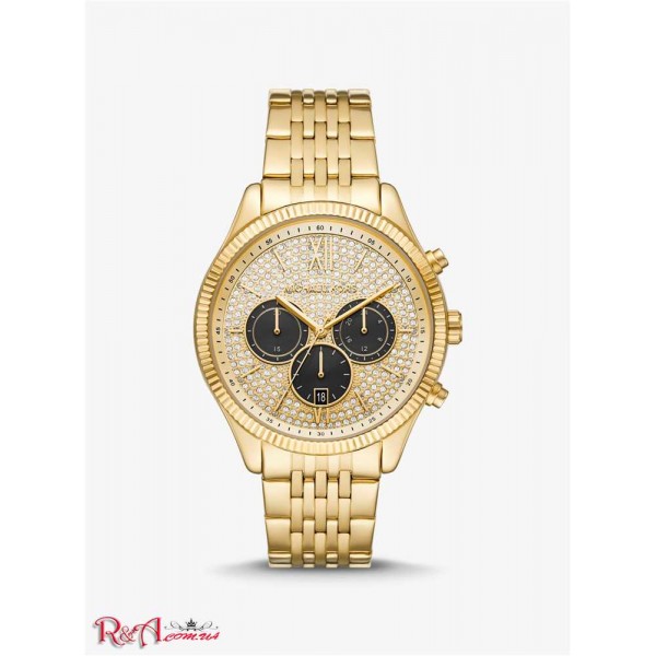 Жіночий Годинник MICHAEL KORS (Oversized Benning Pave Gold-Tone Watch) 60865-05 золото