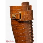 Жіночі Черевики MICHAEL KORS (Stark Crocodile Embossed Leather Combat Boot) 65635-05 Chestnut