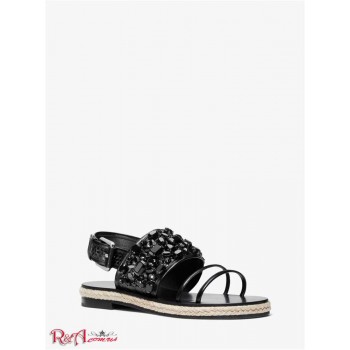 Женские Сандалии (Lafayette Embellished Snakeskin Sandal) 49225-05 Срібло