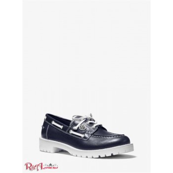 Жіночі Туфлі (Kearney Leather Boat Shoe) 49205-05 Midnight/Білий