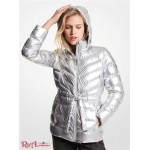 Женская Куртка MICHAEL KORS (Quilted Nylon Packable Puffer Jacket) 61095-05 Серебряный