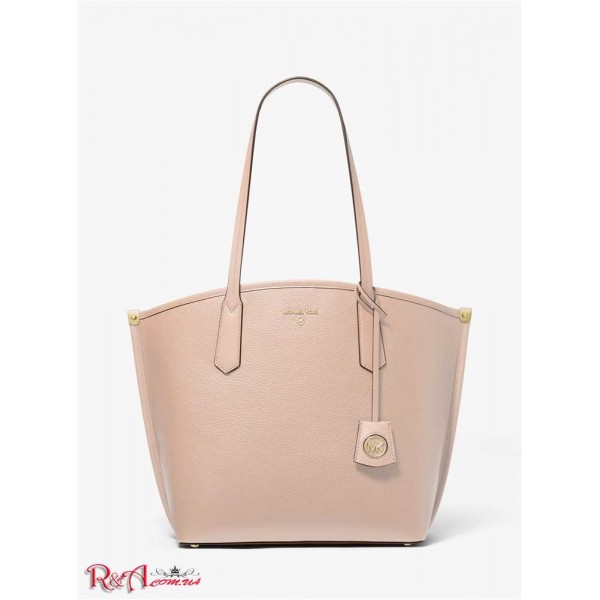 Женская Таут Сумка MICHAEL KORS (Jane Large Pebbled Leather Tote Bag) 65485-05 Нежно-Розовый