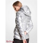 Женская Куртка MICHAEL KORS (Quilted Nylon Packable Puffer Jacket) 61095-05 Серебряный