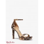 Женские Сандалии MICHAEL KORS (Margot Python Embossed Leather Sandal) 61325-05 butternut