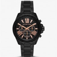 Женские Часы (Wren Pave Black-Tone Watch) 48165-05 Черный