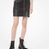 Женская Юбка (Leather Moto Skirt) 48445-05 Черный