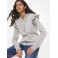 Женское Худи (Studded Cashmere Zip-Up Hoodie) 61165-05 Жемчужный Серый
