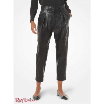 Женские Штаны (Faux Leather Pleated Pants) 60925-05 Черный